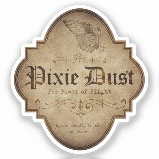 Pixie Dust Apothecary DC Sticker (Voorkant)