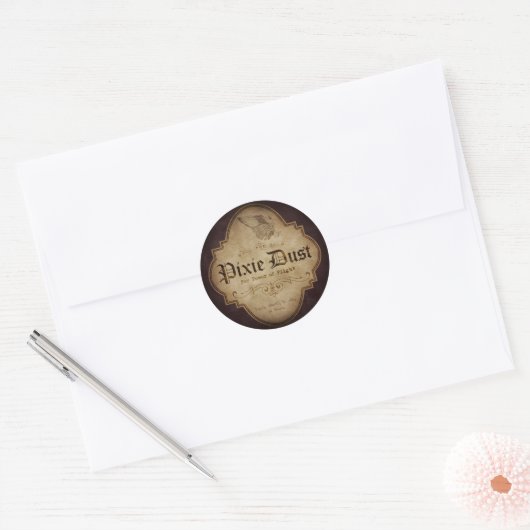 Pixie Dust Apothecary Ronde Sticker (Envelop)