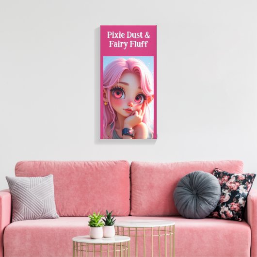 Pixie Dust Elfie Canvas Afdruk (Insitu (Woonkamer))