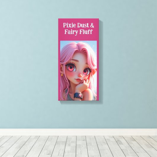 Pixie Dust Elfie Canvas Afdruk (Insitu (Houten vloer))