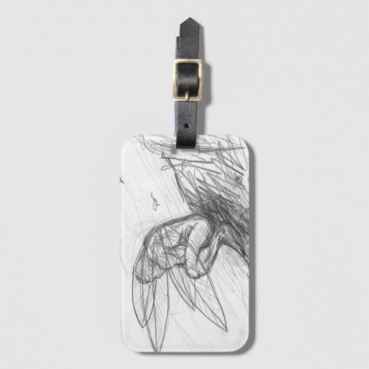 Pixie Dust in de wind Bagagelabel (Voorkant (verticaal))