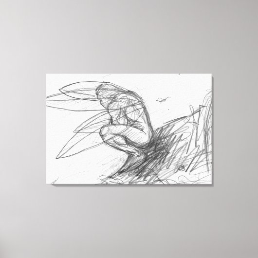 Pixie Dust in de wind Canvas Afdruk (Voorkant)