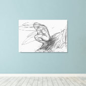 Pixie Dust in de wind Canvas Afdruk (Insitu (Houten vloer))