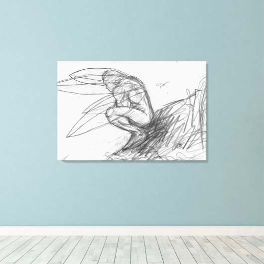 Pixie Dust in de wind Canvas Afdruk (Insitu (Houten vloer))