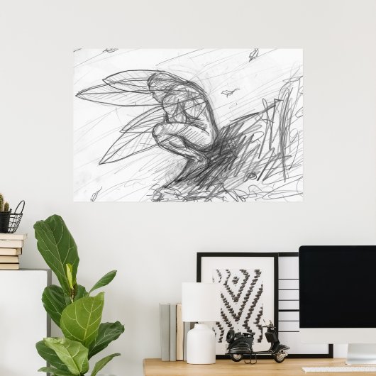 Pixie Dust in de wind Poster (Thuiskantoor)