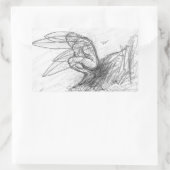 Pixie Dust in de wind Rechthoekige Sticker (Tas)