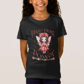 Pixie Dust Power Zwart T-shirt (Voorkant)