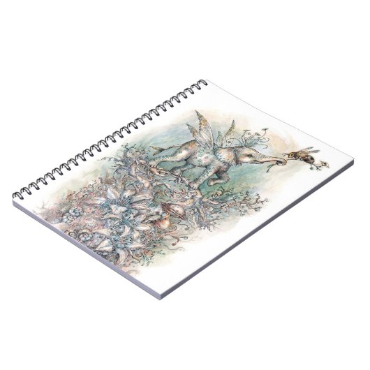 Pixie Elephant & Honeybee beroemd gemaakt door Pau Notitieboek (Linkerzijde)