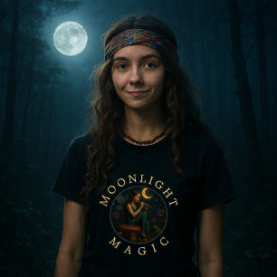 Pixie Elf Fairy op paddenstoel met fluit T-shirt