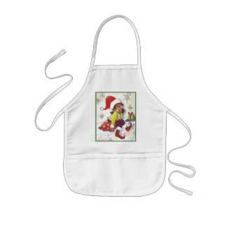 Pixie Elf Girl-kerstappron Kinder Schort