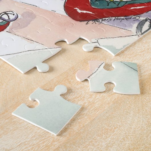 Pixie Elf Girl-kerstpuzzel Legpuzzel (Zijkant)