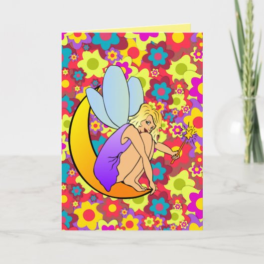 PIXIE ELF MEISJE VERJAARDAG VERJAARDAGKAARTEN KAART (Voorkant)