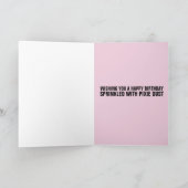 PIXIE ELFJE MEISJE VERJAARDAG VERJAARDAGKAARTEN KAART (Binnen)