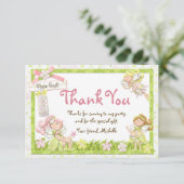 Pixie Fairy Birthday Party Hartelijk dank Bedankkaart (Staand voorkant)