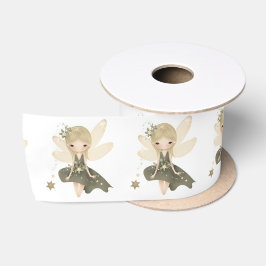 Pixie Fairy Meisje Met Sterren Satijnen Lint