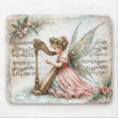 Pixie Fairy speelt een harp Muismat (Voorkant)