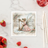 Pixie Fairy speelt een harp Servet (Insitu)