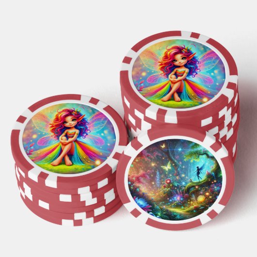 Pixie Fantasy Poker Chips (Opstapeling)