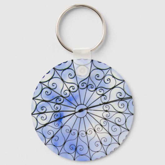 Pixie Globe - Tuinhuis Lucht Sleutelhanger (Voorkant)