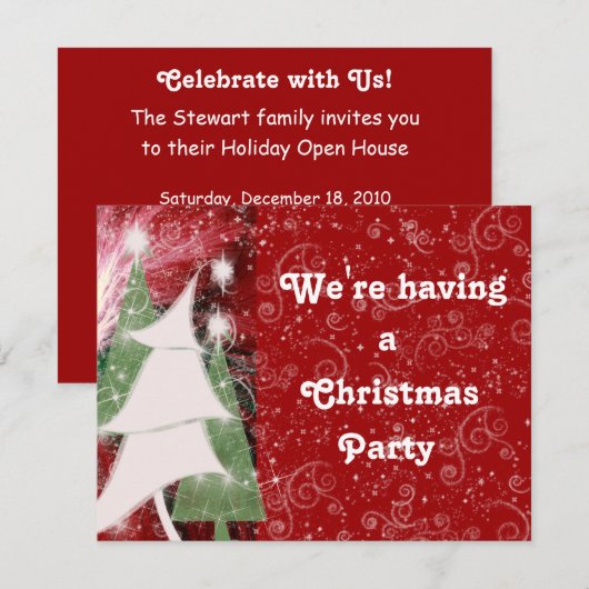 PIXIE HOLIDAY TREES KAART (Voorkant / Achterkant)