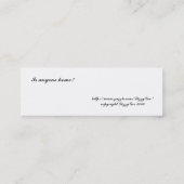 Pixie House Bladwijzer Mini Visitekaartje (Achterkant)