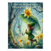 Pixie in de regen perfect poster (Voorkant)