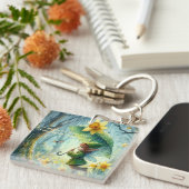 Pixie in de regen sleutelhanger (Voorkant Rechts)