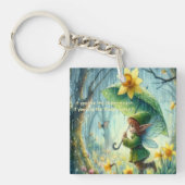 Pixie in de regen sleutelhanger (voorkant)