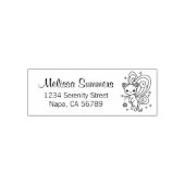 Pixie Kat Feeënavleugels Kitten Retouradres Zelfinktende Stempel (Design)