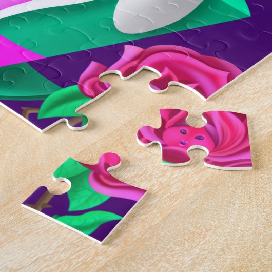 Pixie op paddenstoel Puzzle Legpuzzel (Zijkant)