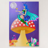 Pixie op paddenstoel Puzzle Legpuzzel (Verticaal)