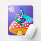 Pixie op paddestoel muismat (Met muis)
