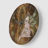 Pixie op Surreal Fractal Water Wall klok (Hoek)