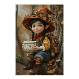 Pixie Oranje Pet links tegenover Poster