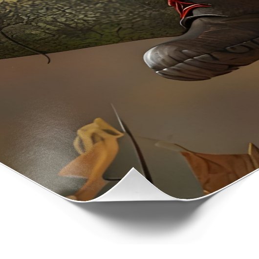 Pixie Oranje Pet links tegenover Poster (Hoek)