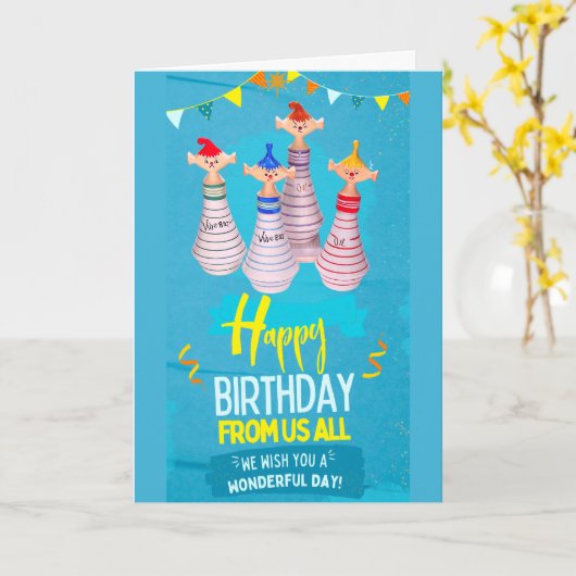 Pixie Party Parade: Een verjaardagsverrassing Kaart (Gele Bloem)