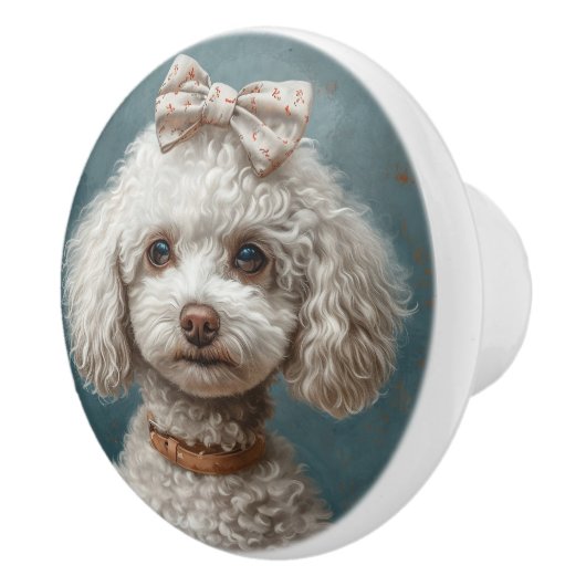 Pixie Poodle Keramische Pull Knop (Rechts)