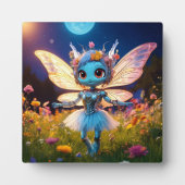 Pixie Robot Ballerina Dansen in de Wildflowers Fotoplaat (Voorkant)