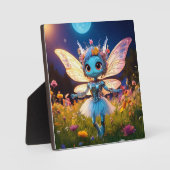 Pixie Robot Ballerina Dansen in de Wildflowers Fotoplaat (Voorkant)