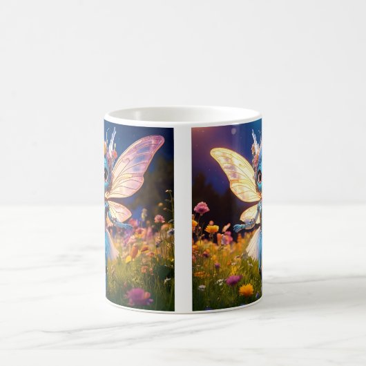 Pixie Robot Ballerina Dansen in de Wildflowers Koffiemok (Center)