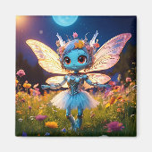 Pixie Robot Ballerina Dansen in de Wildflowers Magneet (Voorkant)