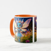 Pixie Robot Ballerina Dansen in de Wildflowers Mok (Voorkant links)