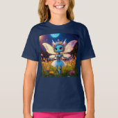 Pixie Robot Ballerina Dansen in de Wildflowers T-shirt (Voorkant)