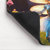 Pixie Robot Ballerina Dansend in de Wilde Bloemen Muismat (Hoek)