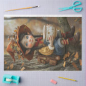 Pixie Sinaasappel naar rechts gericht Pet tissue p Tissuepapier (Craft)