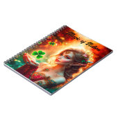 Pixie St Patrick's Day meisje kleurrijke zomer kun Notitieboek (Linkerzijde)