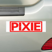 Pixie Stamp Bumpersticker (Op auto)