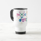 Pixie Stofspelers White Travel Mug Reisbeker (Voorkant links)