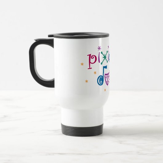 Pixie Stofspelers White Travel Mug Reisbeker (Links)
