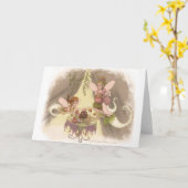 Pixie-thee feestje kaart (Gele Bloem)